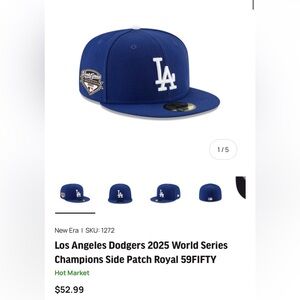 New Era Blue LA Cap with White Logo